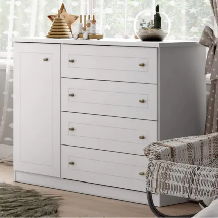 Comoda 1,27m Sapateira Americana Branco (3821) - Imagem 4