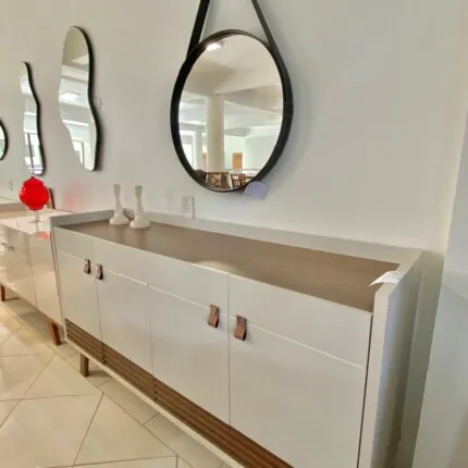 Balcao Buffet 1,60m Abruzzo 4 Portas Ripado Freijo (6134) - Imagem 3