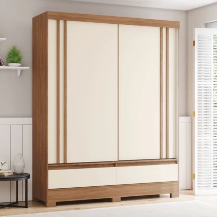 Roupeiro 1,60m 2 Portas Deslizantes B373 Off White (5434)
