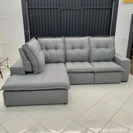 Sofa Canto 1,98m x 2,80m Vancouver Cinza (4244) - Imagem 3