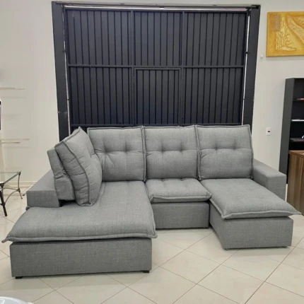Sofa Canto 1,98m x 2,80m Vancouver Cinza (4244) - Imagem 4