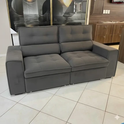 Sofa 2,00m Nantes Cinza (4869) - Imagem 3