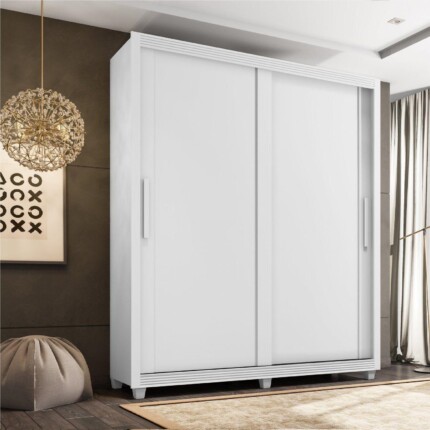 Roupeiro 2,01m 2 Portas Deslizantes Zurique MDF (2843) - Image 1