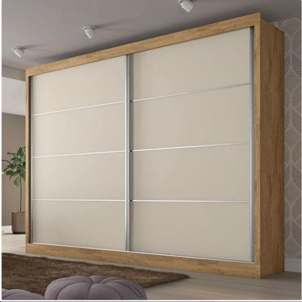 Roupeiro 2,06m 2 Portas Deslizantes Verona MDF (3812) - Imagem 1