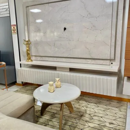 Painel 2,16m Gaia Marmorizado Calacata com Off (2156) - Imagem 5