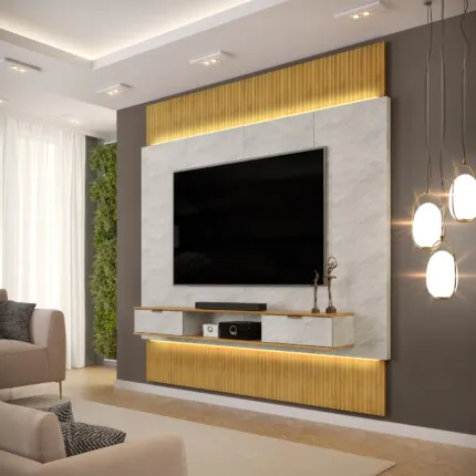 Painel 2,29m Piso/Teto Quartzo com Led Hit (5540) - Imagem 6