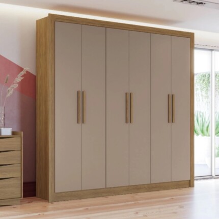 Roupeiro 2,32m 6 Portas PM569 Fendi (1530) - Imagem 5