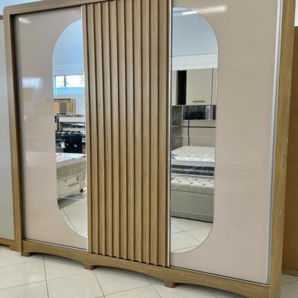 Roupeiro 2,40m 3 Portas Deslizantes N576 com Ripado (5040) - Imagem 6