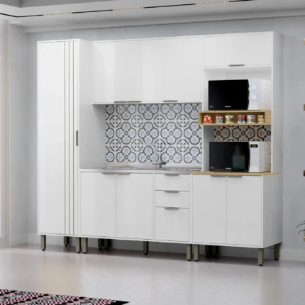 Cozinha 2,40m Gloria Branco (5890)
