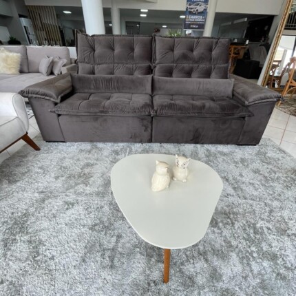 Sofa 2,60m Prediletto Extra Conforto Tecido Veludo Marrom (5963) - Imagem 4