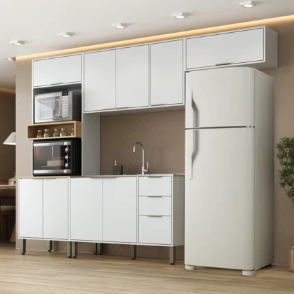 Cozinha 2,70m Gloria Branco Neve (1186)