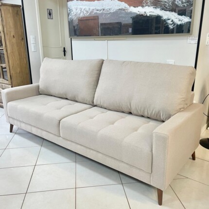 Sofa 1,80m Living Ton - Linho PET Bege (2198) - Imagem 5