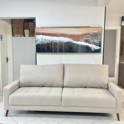 Sofa 1,80m Living Ton - Linho PET Bege (2198) - Imagem 3