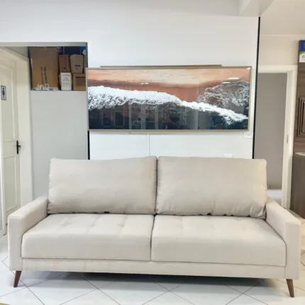 Sofa 1,80m Living Ton - Linho PET Bege (2198) - Imagem 3