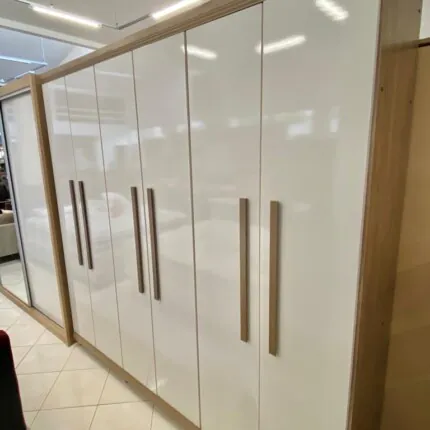 Roupeiro 2,44m 6 Portas MDF 100% Genova (3275) - Imagem 5