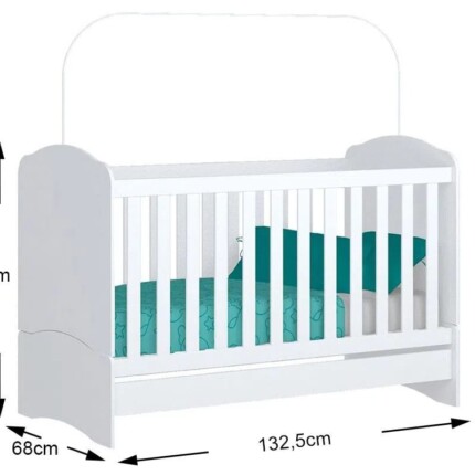 Berço e Mini-Cama Bala de Menta 60cm (6275) - Image 2