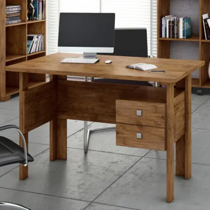 Mesa Escritorio 1,15m C216 MDF Nobre (3707)