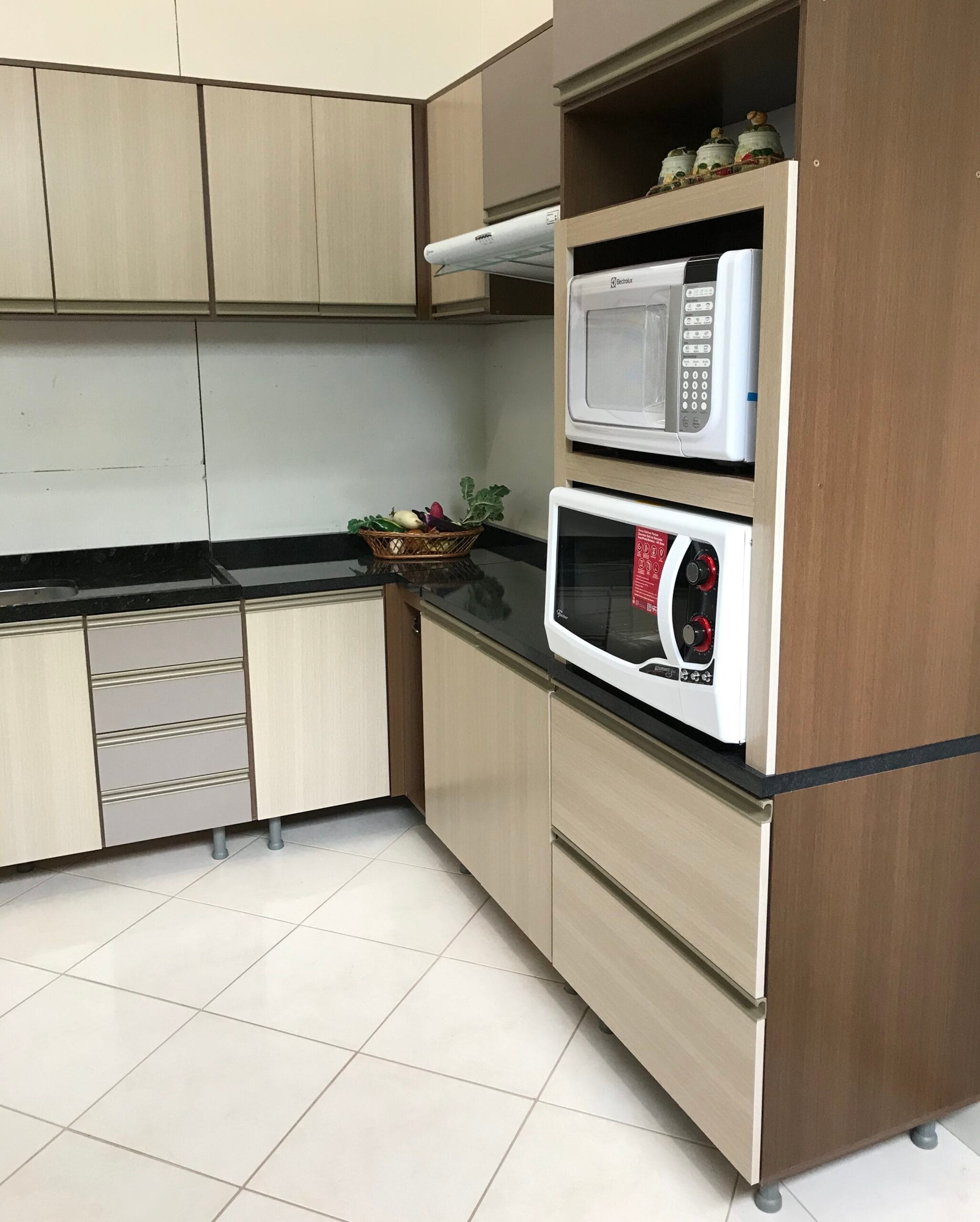 Jogo de cozinha de canto mdf