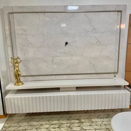 Painel 2,16m Gaia Marmorizado Calacata com Off (2156) - Imagem 4