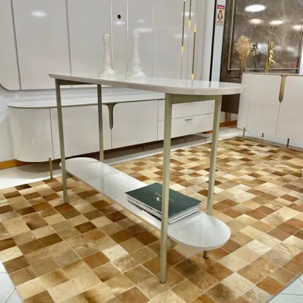Aparador 1,36m Charlote Off White com Dourado (4680) - Imagem 5