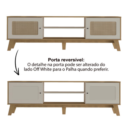 Rack 1,80m Charlote Off White (684) - Imagem 2