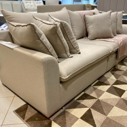 Sofa 2,34m Atualita tecido Linho (2645) - Imagem 6