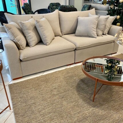 Sofa 2,34m Atualita tecido Linho (2645) - Imagem 5