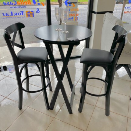 Kit Mesa Bistro com 2 Banquetas X Merlin (4756-911) - Imagem 3