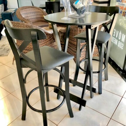 Kit Mesa Bistro com 2 Banquetas X Merlin (4756-911) - Imagem 4