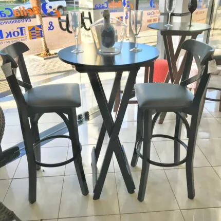 Kit Mesa Bistro com 2 Banquetas X Merlin (4756-911)