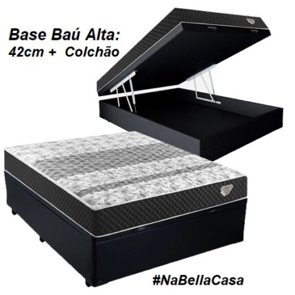 Cj. Box Casal 1,38m com BAÚ Soft - Macio - SHOW ROOM (901) - Imagem 1