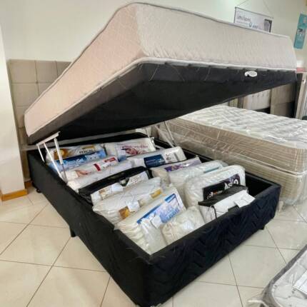 Cj. Box Casal 1,38m com BAÚ Castor D-33 – Firme (1066-4835) - Imagem 2