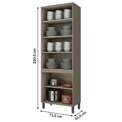 Cristaleira 71cm com Vidro Reflecta Connect MDF (4124) - Imagem 3