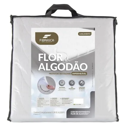 Protetor de Colchão Casal 1,40m Algodão IMPERMEAVEL (6018))