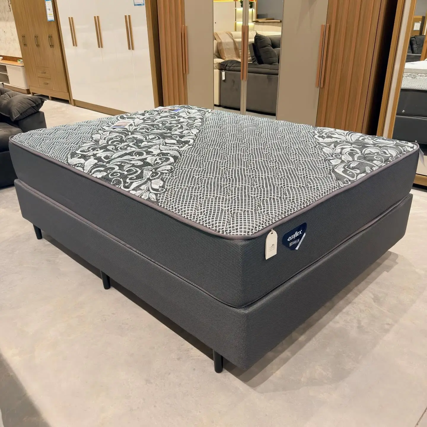 Cj. Box Casal 1,38m Comfort 30 Tok Unique – Macio – Ecoflex (4254