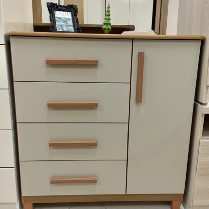 Comoda 88cm 4 Gavetas 1 Porta Sapateira Havana Freijo (1137) - Imagem 1