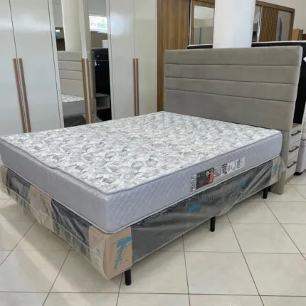 Cj. Box Queen 1,58m Sleep D33 - Firme - Castor (4895) - Imagem 1