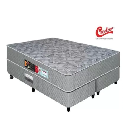 Cj. Box Queen 1,58m Sleep D33 - Firme - Castor (4895) - Imagem 3