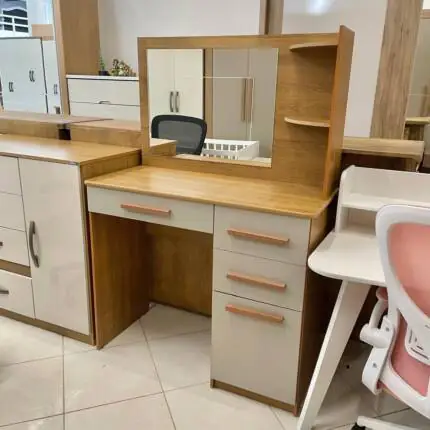 Penteadeira 1,02m Pérola com Espelho Freijo (6022) - Imagem 4