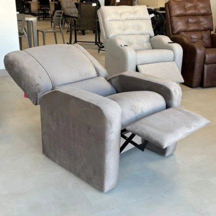 Poltrona Reclinavel Papai Max Veludo Bege (3283)