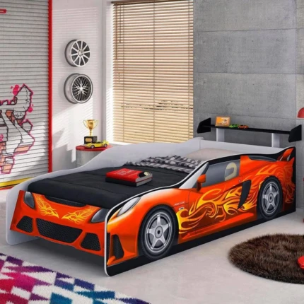 Cama de Solteiro Carros Nascar Sport (587)