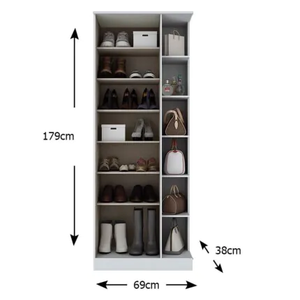 Multiuso 69cm Duetto com Espelho 1 Porta Branco (5098) - Imagem 3