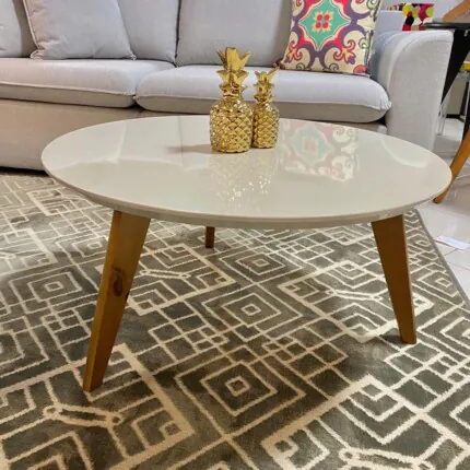 Mesa de Centro Classic Off White 75cm (3263) - Imagem 2