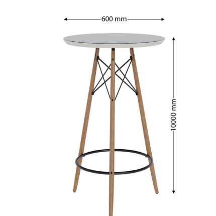 Mesa Bistro Gourmet com Vidro Off White (5582) - Imagem 3