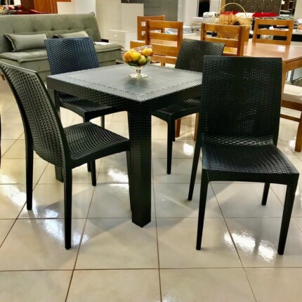 Mesa Ibiza (4170) com 04 Cadeiras Preto (4140) - Image 3