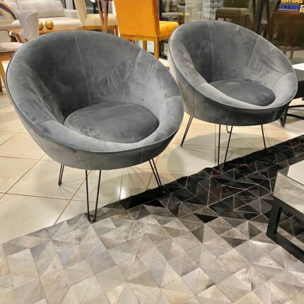 Poltrona Orus com Pé de Metal Preto (4812) - Image 4