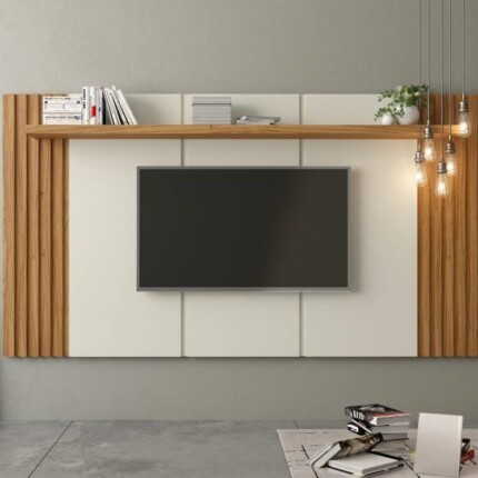 Painel 2,20m PA19 100% MDF Freijo com Off White (590) - Image 3