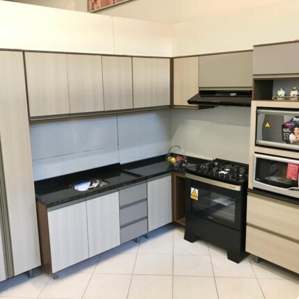 Cozinha Canto 2,75m x 2,20m Luana 100% MDF Modulada (4294-22) - Imagem 7