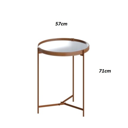 Mesa Lateral Acqua Bronze com Espelho (4542) - Image 5