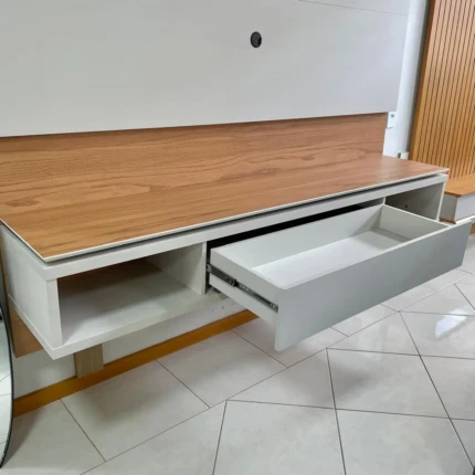 Painel 1,95m Lincoln Cinamomo e Lacca Off White (3453) - Imagem 5